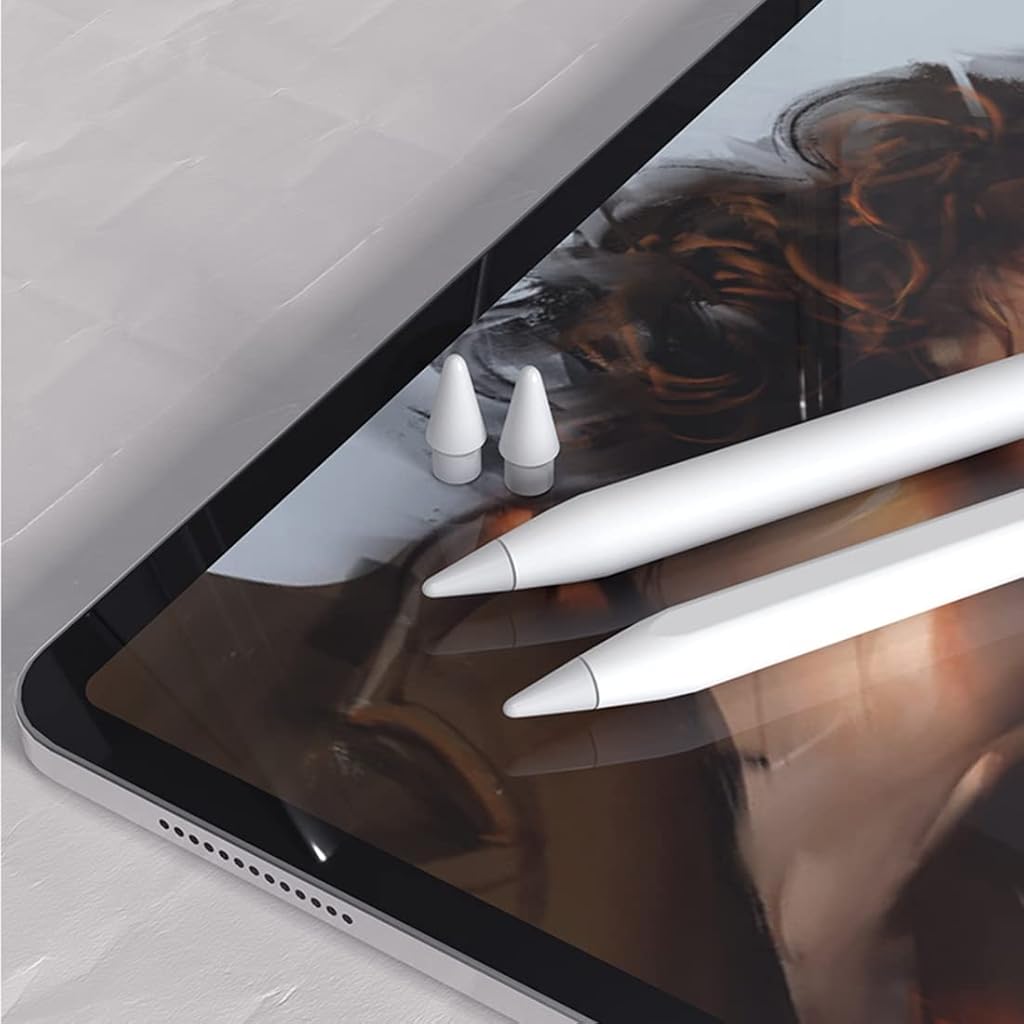 ZORBES 4 Pack Replacement Tips for Apple Pencil 1st Gen & 2nd Gen, iPad Pro Pencil- White ZORBES 4 Pack Replacement Tips for Apple Pencil 1st Gen & 2nd Gen, iPad Pro Pencil- White